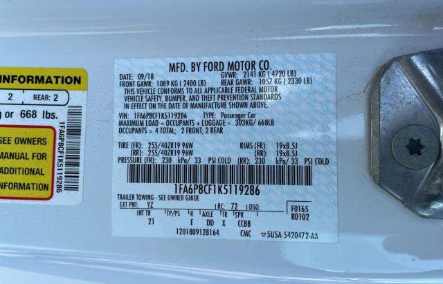 1FA6P8CF1K5119286 Ford MUSTANG GT