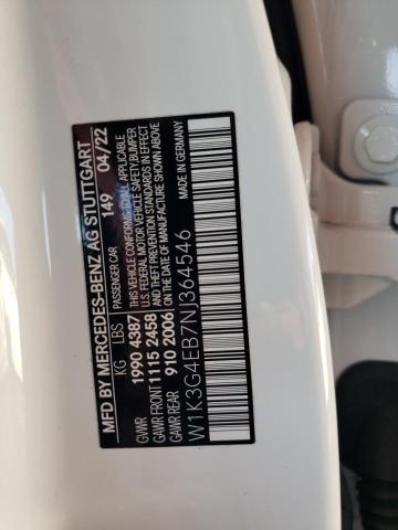 W1K3G4EB7NJ364546 Mercedes-Benz A 220