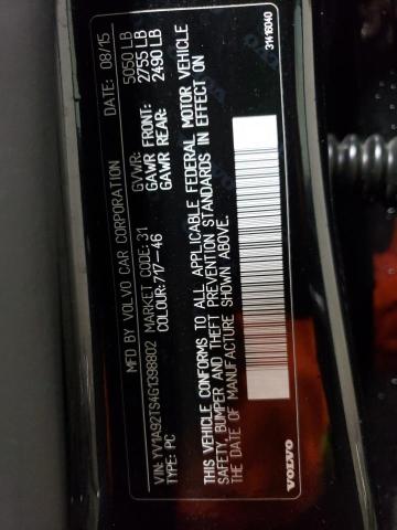 2016 VOLVO S60 POLEST - YV1A92TS4G1398802