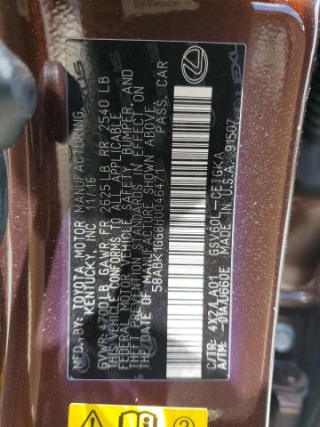 2017 LEXUS ES350 - 58ABK1GG8HU046471