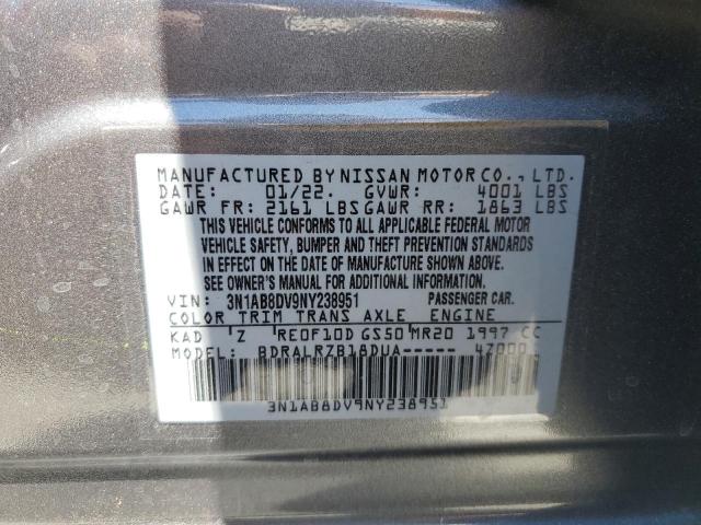 3N1AB8DV9NY238951 Nissan SENTRA SR