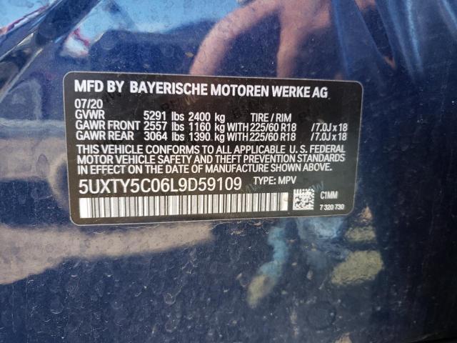 5UXTY5C06L9D59109 BMW X3 Xdrive30i