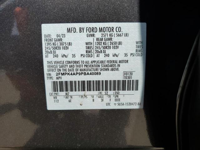 2FMPK4AP9PBA40089 2023 FORD EDGE, photo no. 14