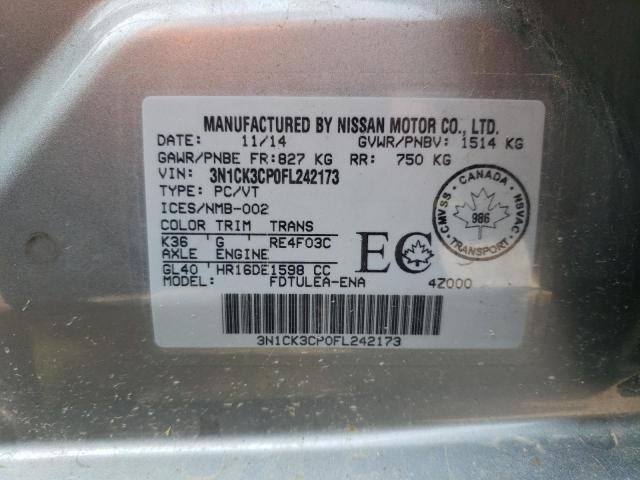 2015 NISSAN MICRA - 3N1CK3CP0FL242173