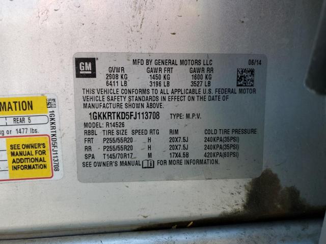 1GKKRTKD5FJ113708 GMC Acadia Denali