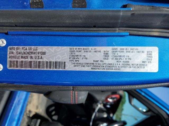 1C4HJXCN2MW741088 Jeep Wrangler Rubicon
