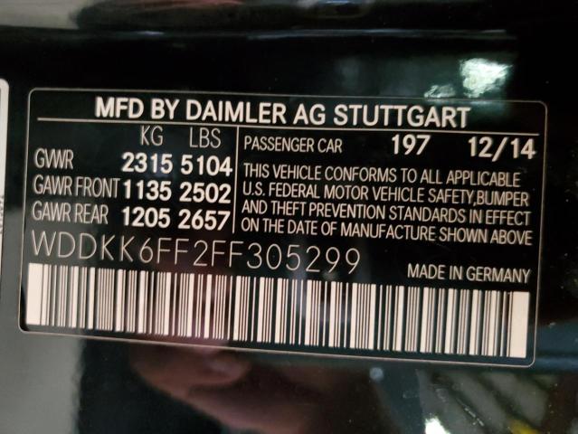 2015 MERCEDES-BENZ E 400 - WDDKK6FF2FF305299
