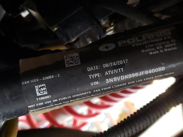 2018 POLARIS RZR XP 100 - 3NSVDK998JF940068