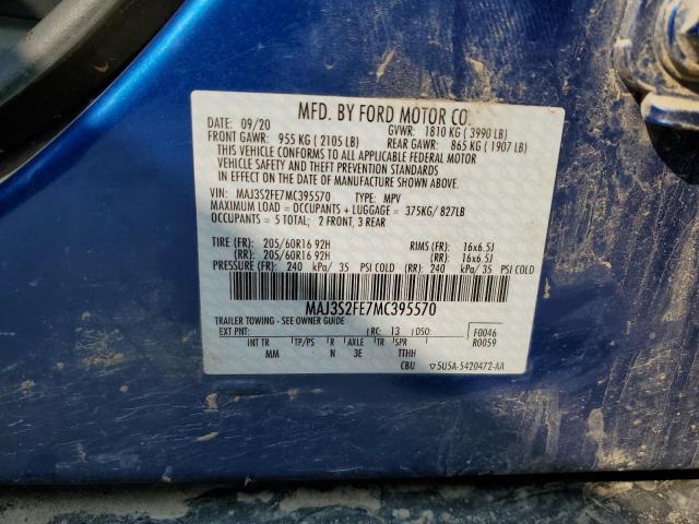 2021 FORD ECOSPORT MAJ3S2FE7MC395570