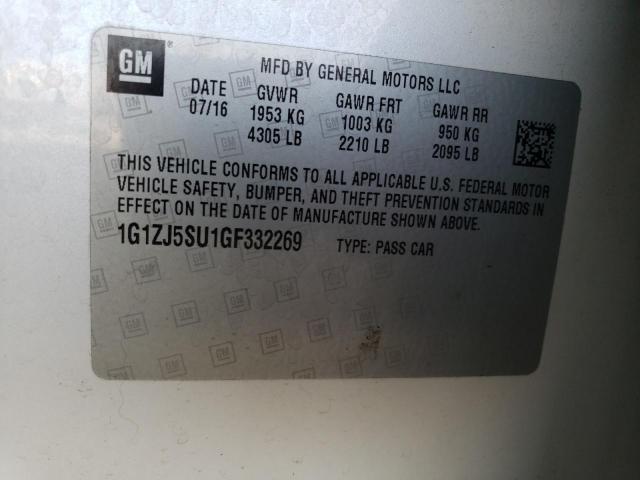 2016 CHEVROLET MALIBU HYB - 1G1ZJ5SU1GF332269