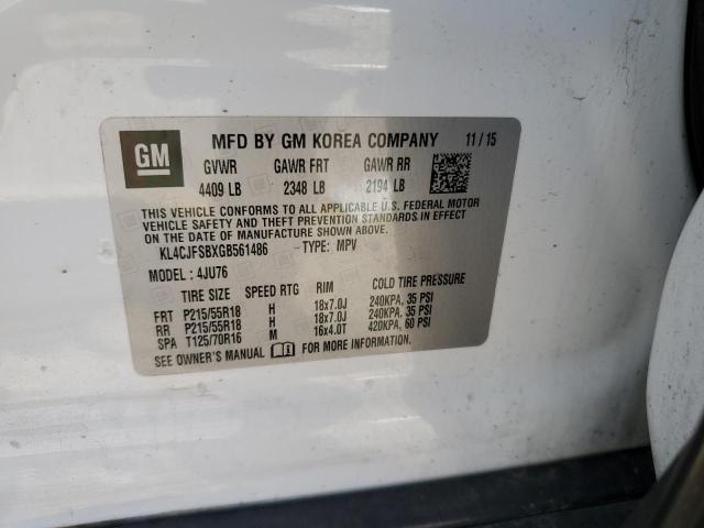 KL4CJFSBXGB561486 Buick Encore Convenience