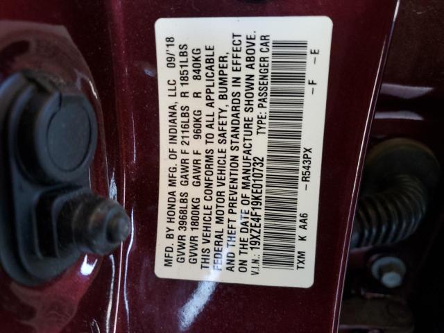 19XZE4F19KE010732 Honda Insight Lx