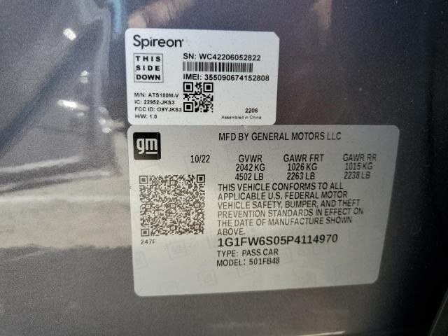 2023 CHEVROLET BOLT 1G1FW6S05P4114970