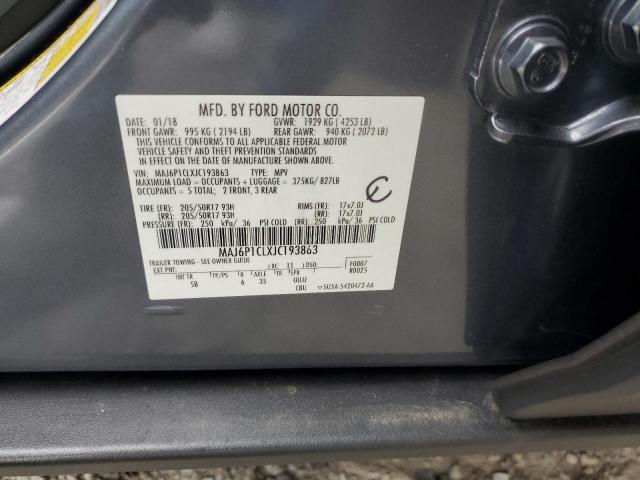 MAJ6P1CLXJC193863 Ford Ecosport Ses