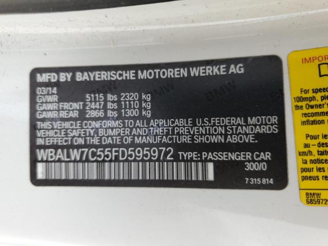 2015 BMW 640I WBALW7C55FD595972