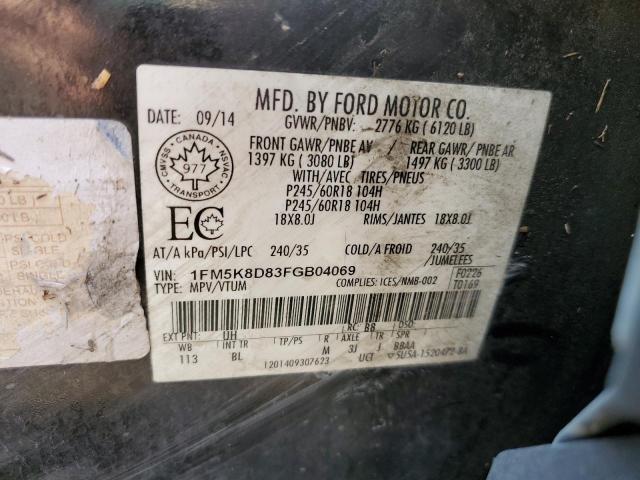 1FM5K8D83FGB04069 Ford EXPLORER XLT