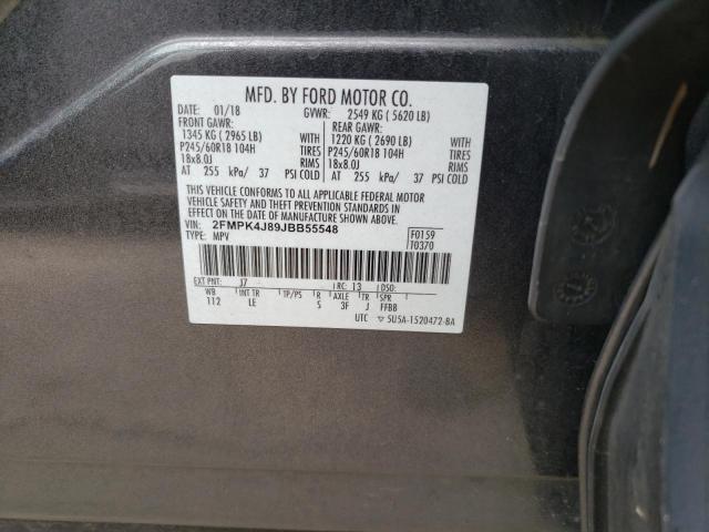 2FMPK4J89JBB55548 2018 FORD EDGE, photo no. 13