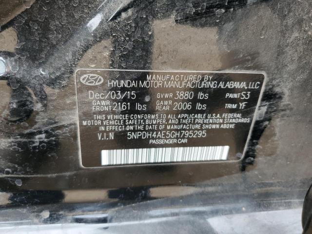 5NPDH4AE5GH795295 Hyundai ELANTRA SE