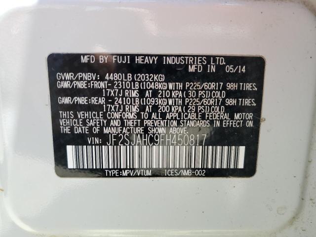 JF2SJAHC9FH450817 Subaru Forester 2.5i Limited