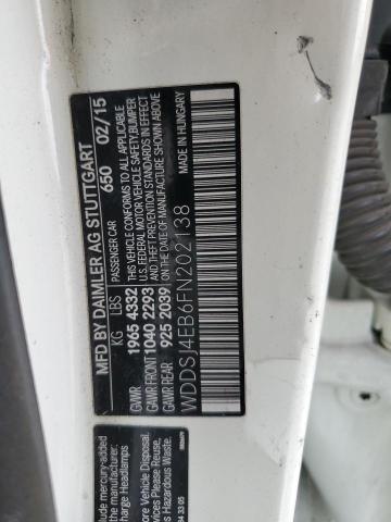 WDDSJ4EB6FN202138 Mercedes-Benz CLA 250
