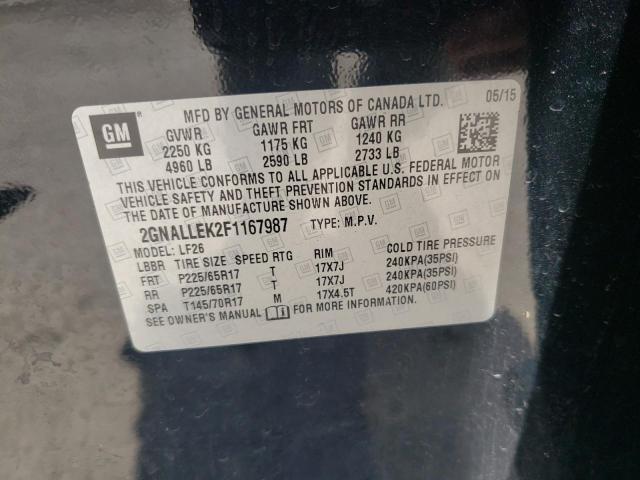 2015 CHEVROLET EQUINOX L - 2GNALLEK2F1167987