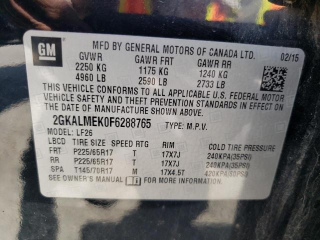 2GKALMEK0F6288765 GMC Terrain Sle