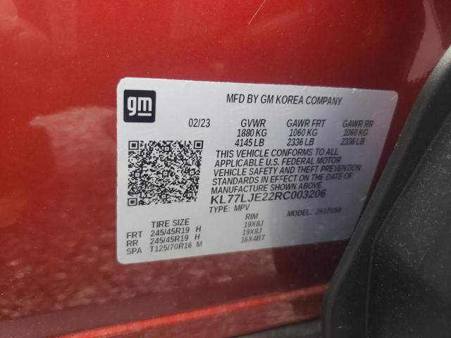 2024 CHEVROLET TRAX 2RS - KL77LJE22RC003206