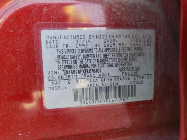 3N1AB7APXEL676407 Nissan SENTRA S