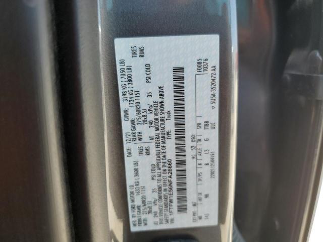 1FTFW1E56NFA26660 Ford F150 Supercrew