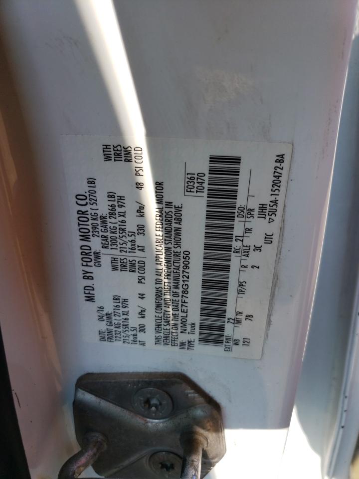 NM0LE7F78G1279050 FORD TRANSIT 2016