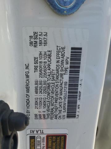 5J6RW1H93JL013169 Honda Cr-v Touring