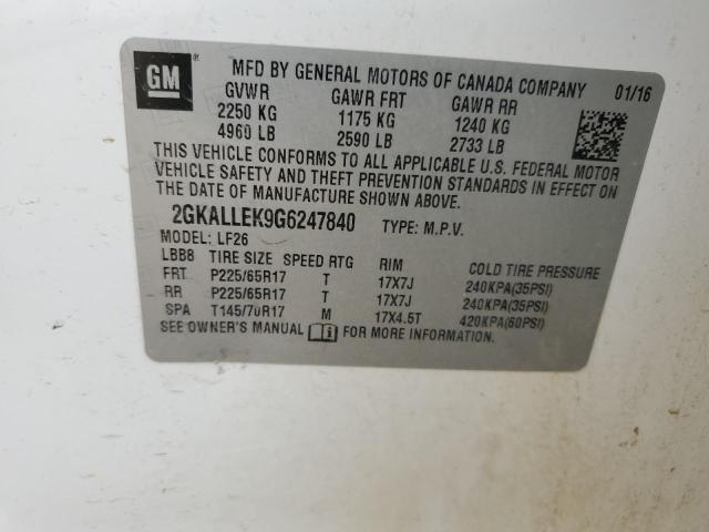 2GKALLEK9G6247840 GMC TERRAIN SL