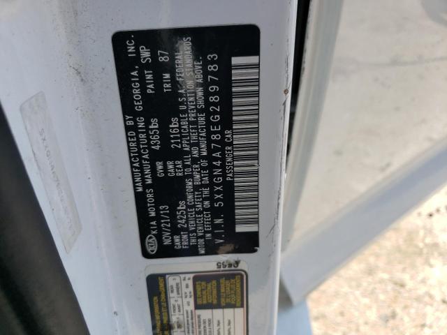 5XXGN4A78EG289783 KIA OPTIMA EX