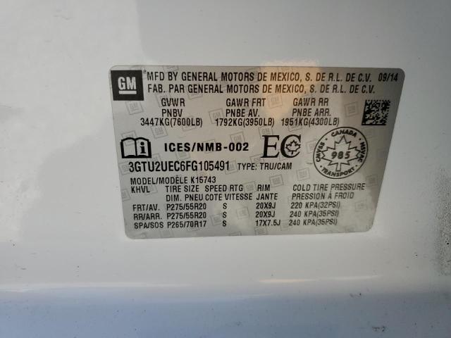 3GTU2UEC6FG105491 GMC Sierra K1500 Sle