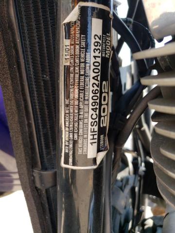 2002 HONDA VTX1800 R 1HFSC49062A001392