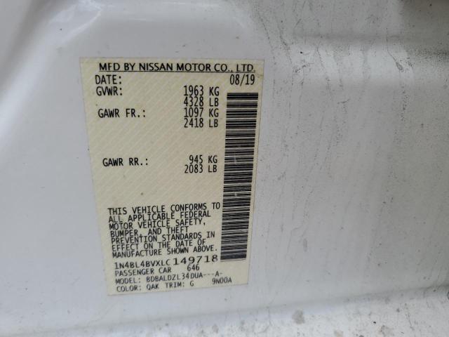 1N4BL4BVXLC149718 Nissan ALTIMA S