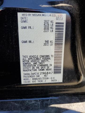 1N4AL3AP2JC296847 Nissan ALTIMA 2.5