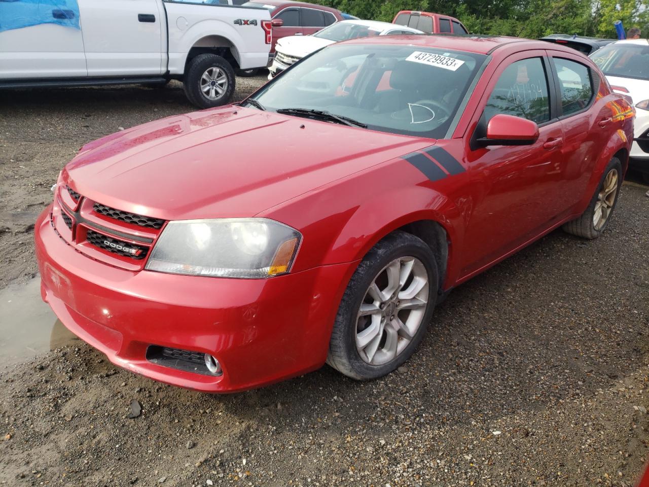 Lot #2972438454 2013 DODGE AVENGER R/