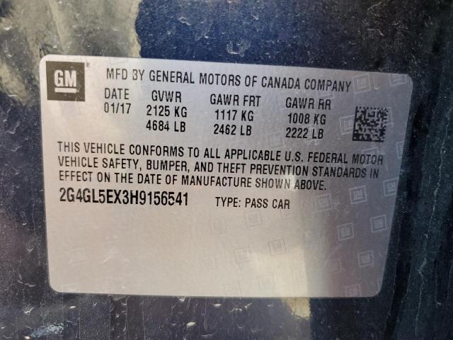 2G4GL5EX3H9156541 Buick Regal Sport Touring
