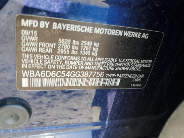 2016 BMW ALPINA B6 - WBA6D6C54GG387756
