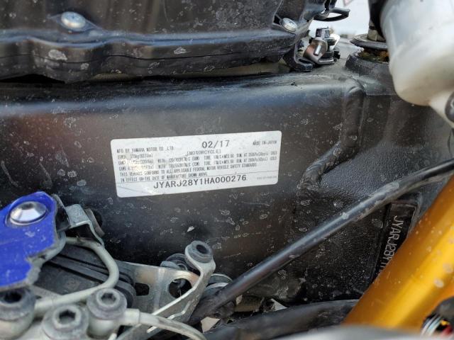 2017 YAMAHA YZFR6 C JYARJ28Y1HA000276
