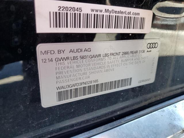 2015 AUDI A8 L QUATT - WAU3GAFD3FN028165