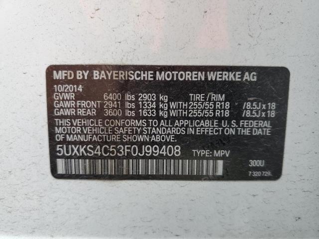 5UXKS4C53F0J99408 BMW X5 Xdrive35d