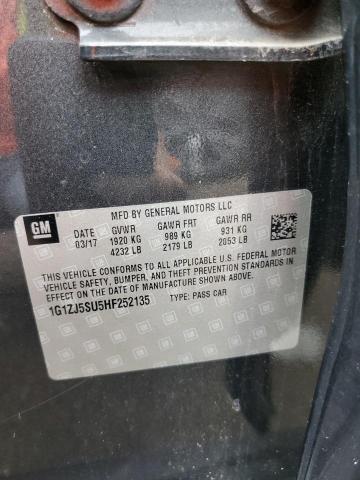 2017 CHEVROLET MALIBU HYB - 1G1ZJ5SU5HF252135