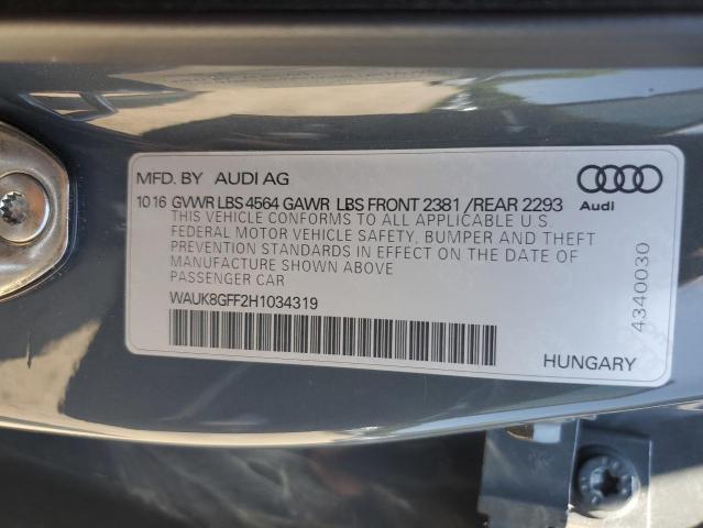 2017 AUDI A3 PRESTIG - WAUK8GFF2H1034319