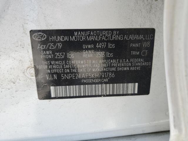 Hyundai SONATA SE 2019 5NPE24AF5KH791786 Image 12
