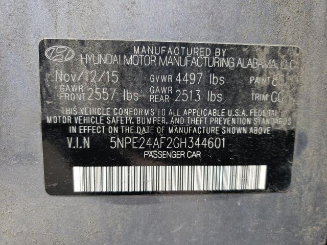 2016 HYUNDAI SONATA SE - 5NPE24AF2GH344601