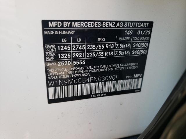 2023 MERCEDES-BENZ EQB 250+ W1N9M0CB4PN030908