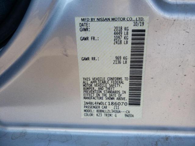1N4BL4FW0LC186070 Nissan Altima Platinum