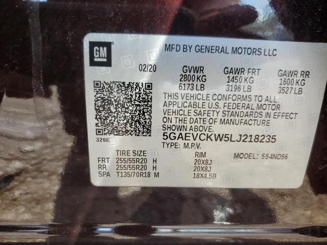 2020 BUICK ENCLAVE AV - 5GAEVCKW5LJ218235